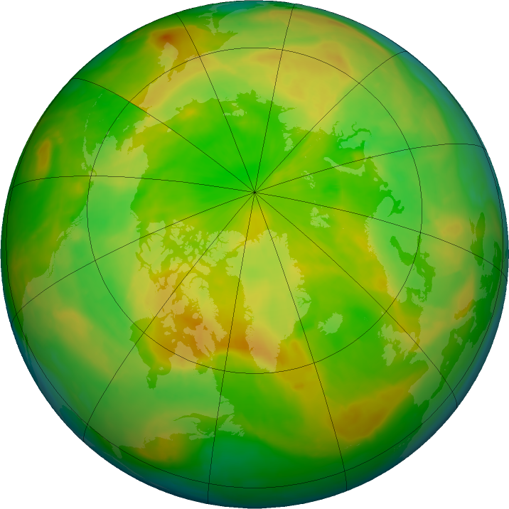 Arctic ozone map for 24 May 2016